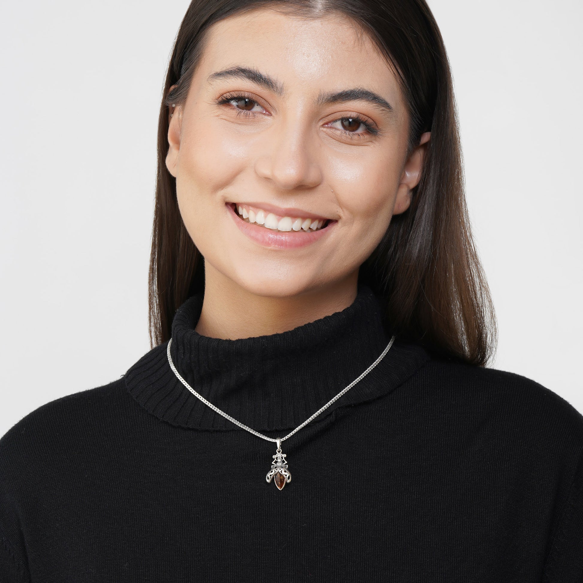 Open Wings Pendant in Sterling Silver