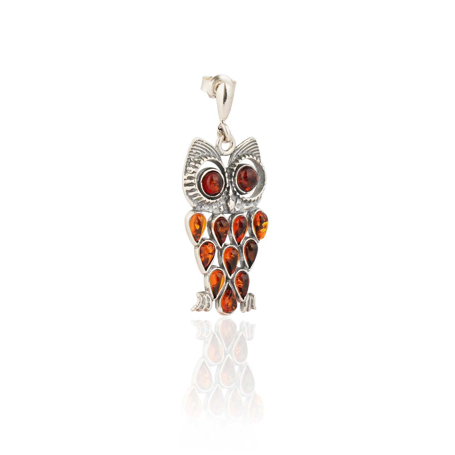 Owl Earrings in Sterling Silver