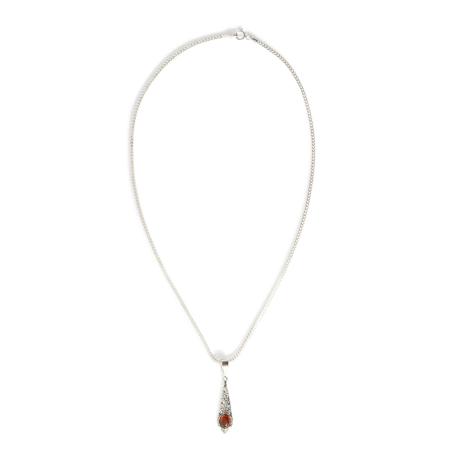 Long Pendant in Sterling Silver