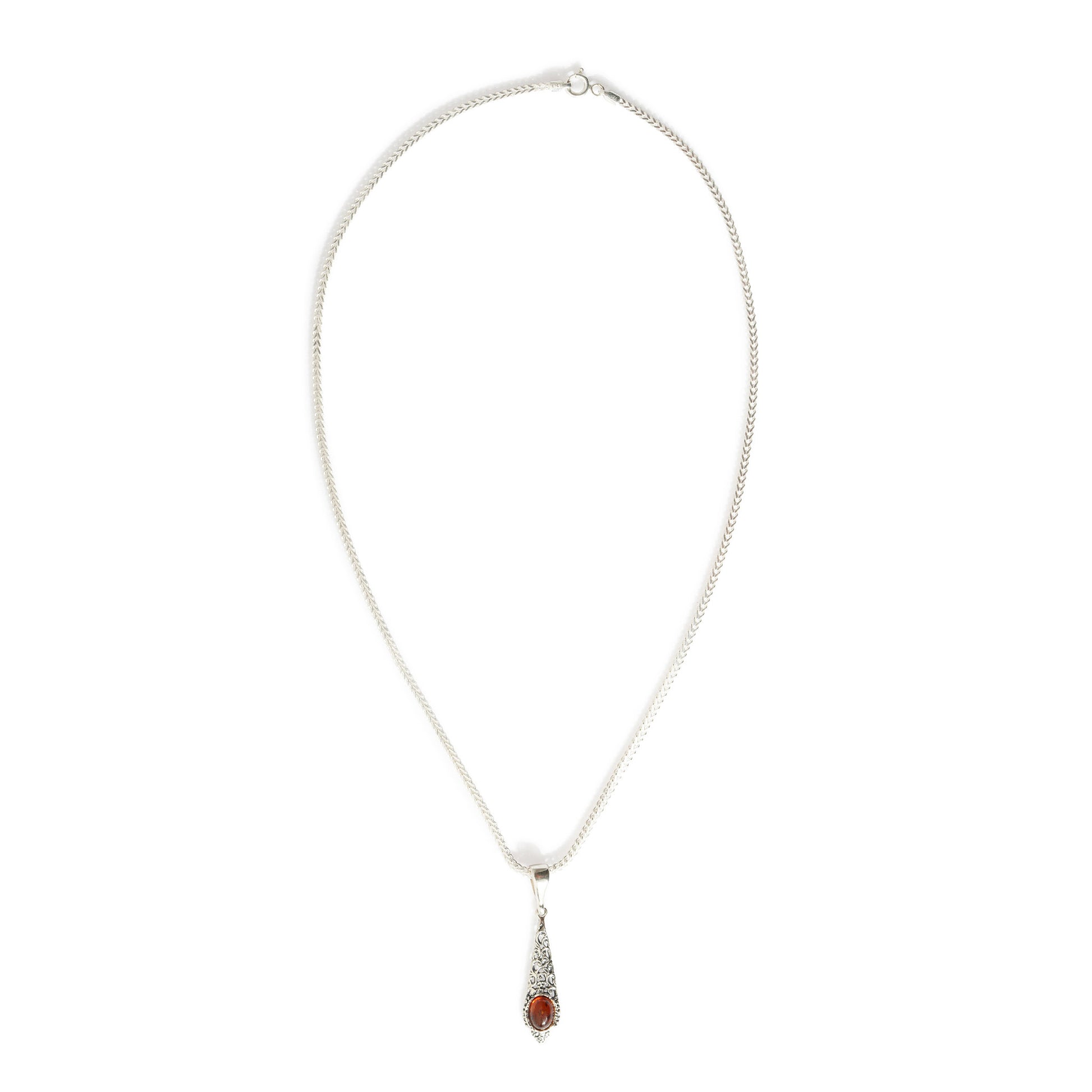 Long Pendant in Sterling Silver