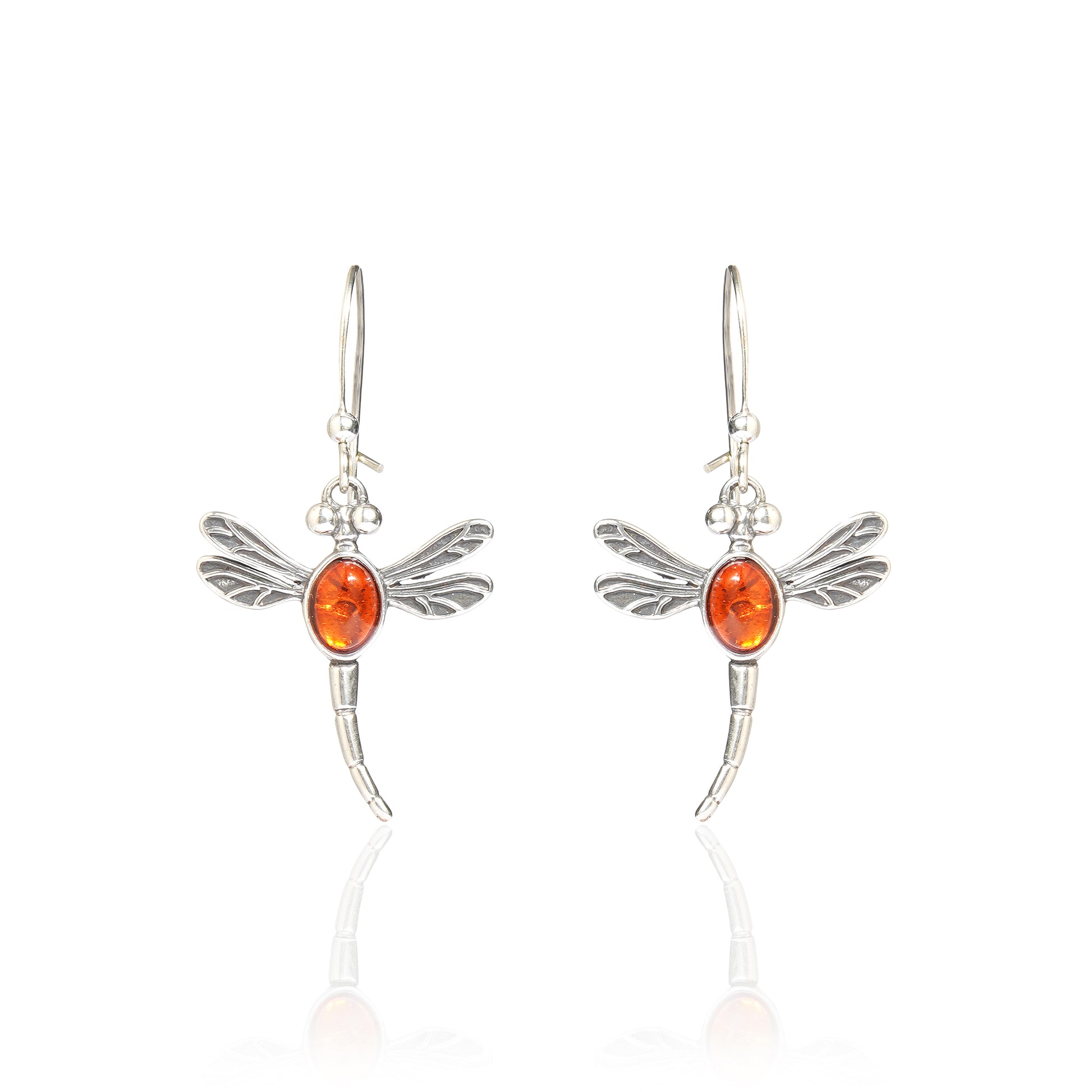 Dragonfly Earrings in Sterling Silver