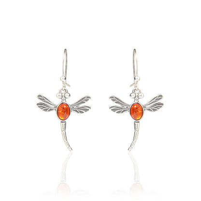 Dragonfly Earrings in Sterling Silver