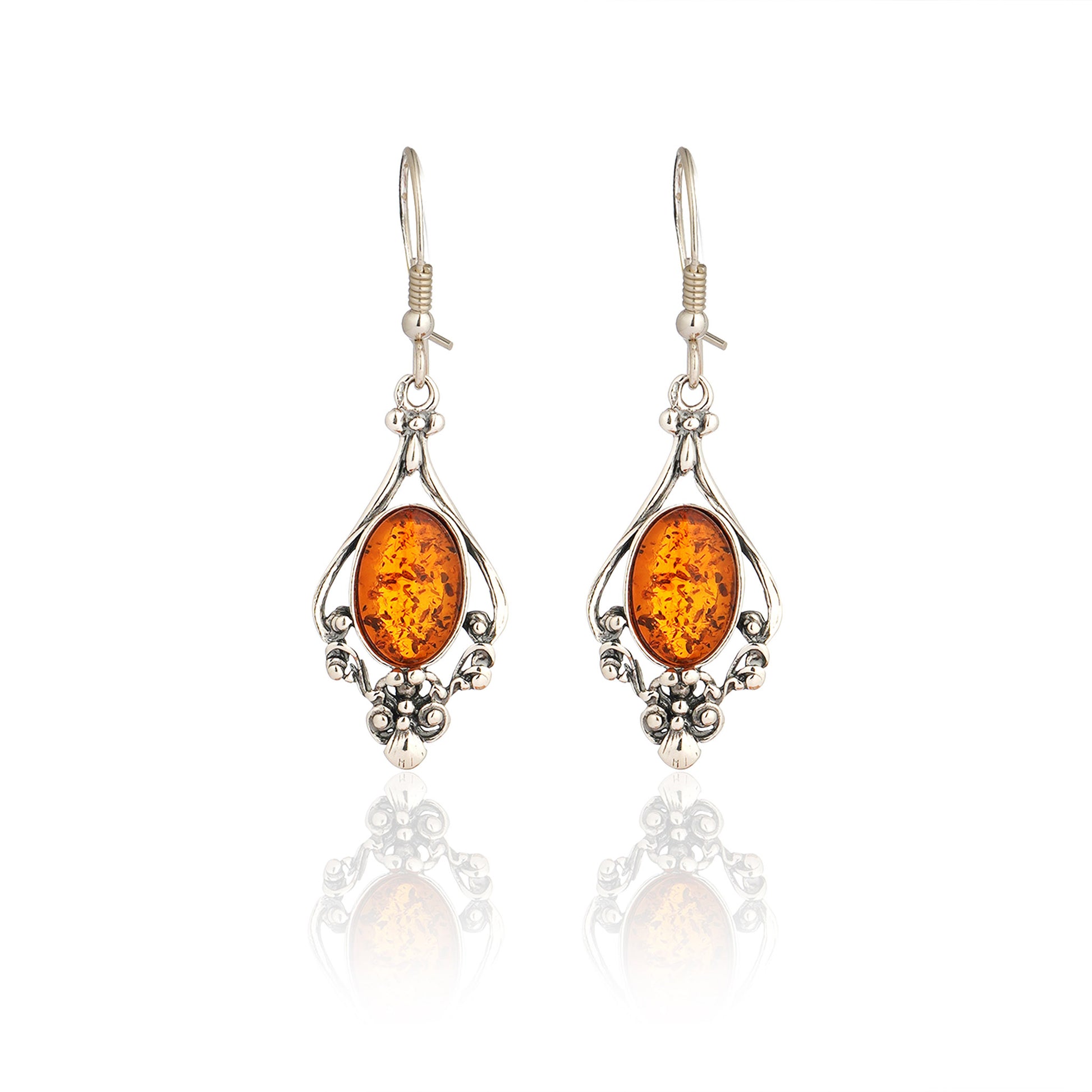  Vintage-Style Ornate Earrings in Sterling Silver