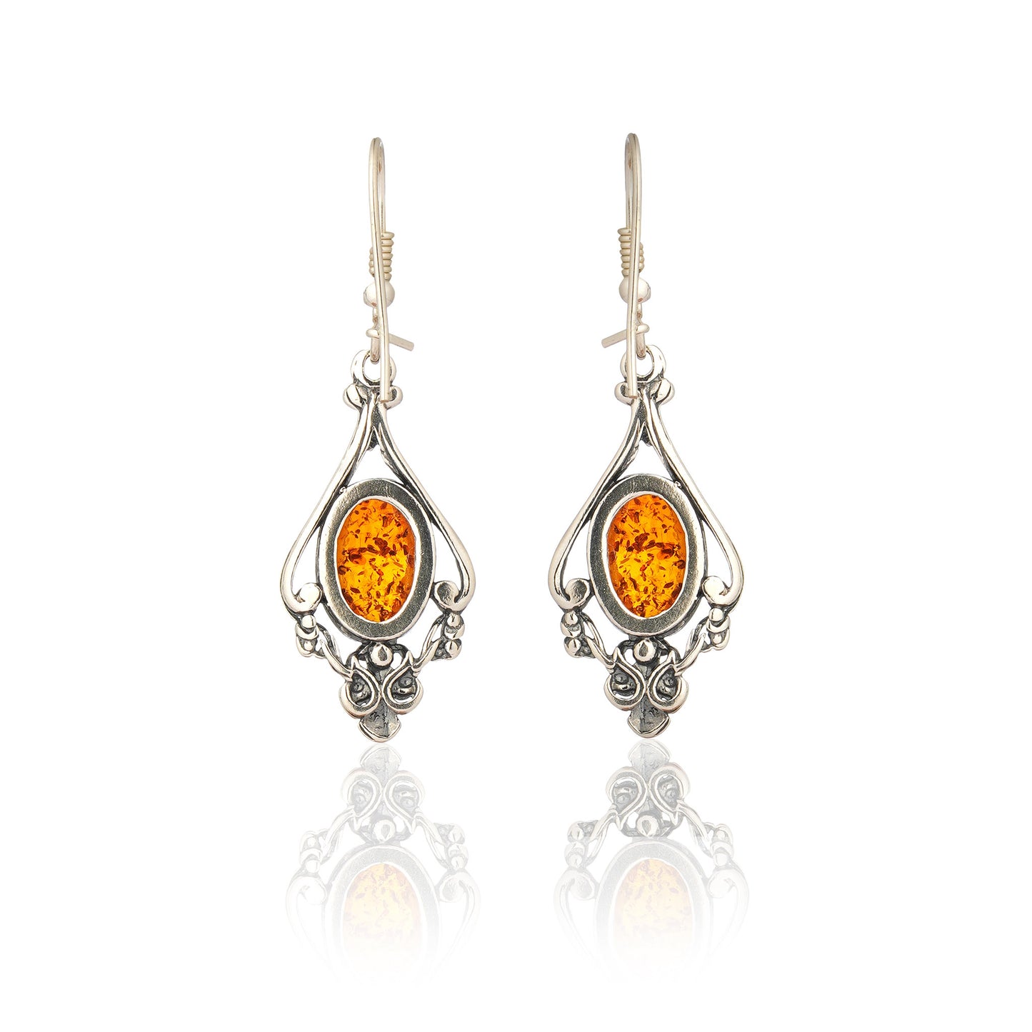  Vintage-Style Ornate Earrings in Sterling Silver