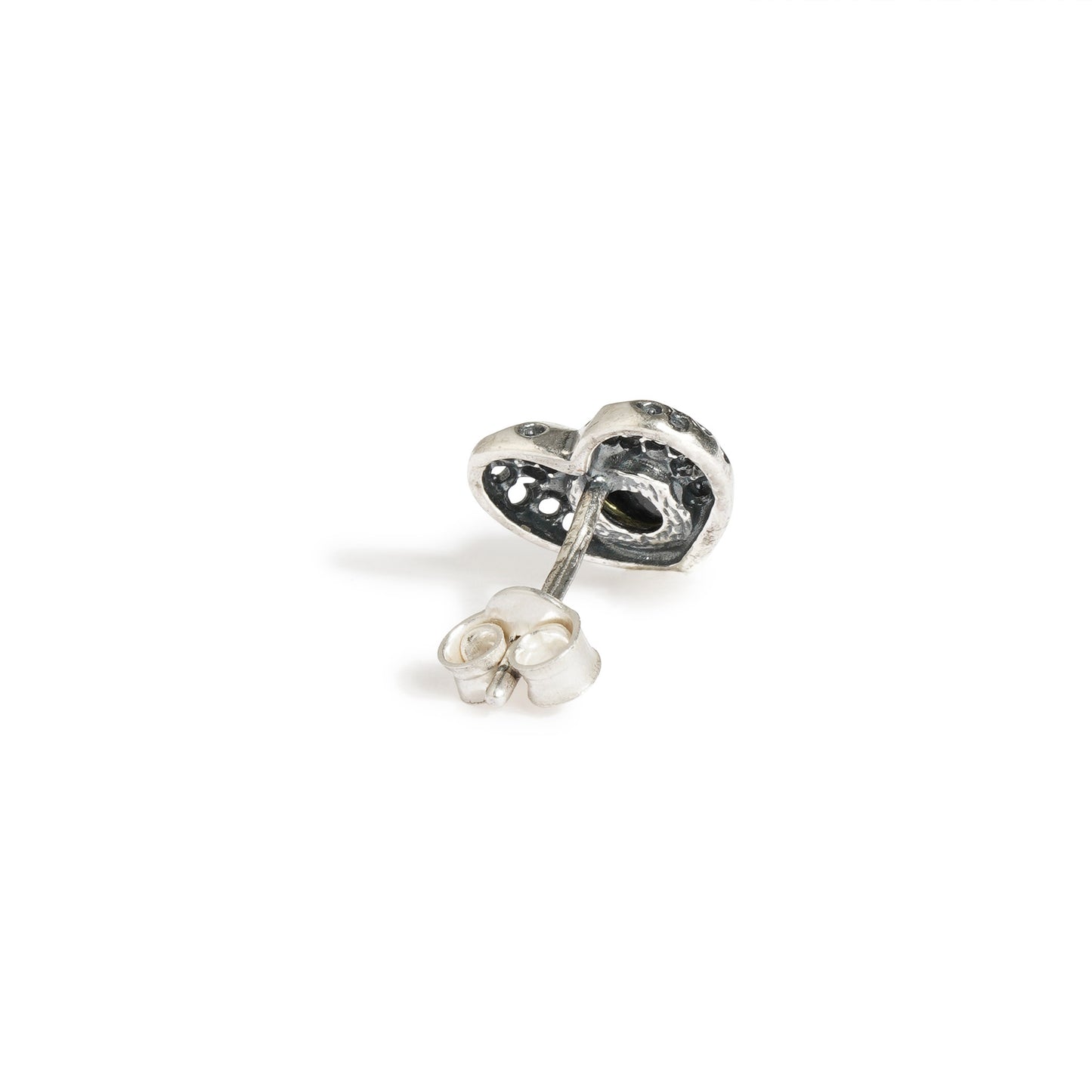 Small Heart Studs in Sterling Silver